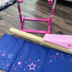 American Girl Balance Beam, Mat and Bar Set no doll
